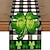 billiga Löpare-grön lucky shamrock st. patrick&#039;s day bordslöpare, säsongsbetonad vårsemester köksmatbordsdekoration för inredning utomhus utomhus