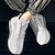お買い得  靴とバッグ-メンズ スニーカーとインソール セット ランニング シューズ エア クッション クッション性 通気性 軽い ソフト ランニング ロード ランニング ラバー ニット 春 秋 ブラック ホワイト ブルー ブラック