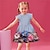 olcso Ruhák-Girls &#039; 3D Virágos Fodros ruha Rózsaszín Ujjatlan 3D nyomtatás Nyár Napi Szabadság Alkalmi gyönyörű Gyerekek 3-12 év hétköznapi ruha Ujjatlan ruha Térd feletti Poliészter Normál