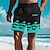 זול מכנסי גלישה-waves לגברים ריזורט 3D מודפס לוח מכנסי ים בגד ים שרוך מותן אלסטי עם בטנת רשת אלוהה בסגנון הוואי חג חוף s עד 3xl