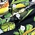 baratos camisas masculinas de acampamento-Homens Camisa Social Camisa havaiana Estampas Abstratas Bebida Aberto para a Lateral Amarelo Claro Amarelo Verde Claro Verde Escuro Roxo Casual Havaiana Manga Curta Imprimir Botão para baixo Roupa