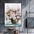 billiga Blom- och växtmålningar-mintura handgjorda abstrakta oljemålningar med blommor på duk väggkonstdekoration modern bild för heminredning rullad ramlös osträckt målning