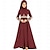 billige Arabisk muslim-Dame Kjoler Abaya Dubai islamsk Arabisk Arabisk Muslim Ramadan Broderi Voksne Kjole