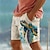 ieftine Pantaloni Scurti-broasca țestoasă de mare stațiune pentru bărbați pantaloni scurți imprimați 3d trunchi de baie cu șnur elastic din talie cu căptușeală din plasă aloha stil hawaian vacanță plajă de la s la 3xl