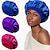 preiswerte Bettwäsche-Zubehör-Einfarbige, breitkrempige, hochelastische Schlafmütze für Erwachsene für Damen und Herren, modische Haarpflege-, Schönheits-, Bademütze, färbende Chemotherapie-Haube