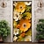 Χαμηλού Κόστους Πόρτα καλύμματα-ανάγλυφα λουλούδια καλύμματα πόρτας ταπετσαρία πόρτας διακόσμηση κουρτίνα πόρτας σκηνικό πανό πόρτας για εξώπορτα εξώπορτα αγροικίας προμήθειες γιορτινής διακόσμησης