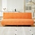 billige Futon sofa cover.-3 forskjellige størrelser jacquard stoff armløs sovesofa trekk sofa nyttårsdekor trekktrekk stretchbeskytter elastisk benktrekk
