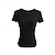 ieftine Bluze simple pentru femei-Tricou Pentru femei Negru Alb Roz Îmbujorat Culoare solidă De Bază Zilnic Zilnic Skims Rotund Subțire S
