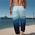 cheap Printed Pants-Gradual Sailboat Men&#039;s Resort 3D Printed Casual Pants Trousers Elastic Waist Drawstring Loose Fit Straight-Leg Summer Beach Pants S TO 3XL