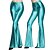 abordables années 1980-Années 1980 Hip Pop Pantalons à pattes d&#039;éléphant Costume Abba Disco Couleur Unie Femmes Costume de Carnaval Carnaval Performance Club Défilé de la Fierté Adulte Pantalon Toutes saisons