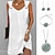 levne Ženy-set s dámskými ležérními šaty tílko šaty mini šaty náhrdelník šik&amp;amp; moderní pouliční květinové šperky 2 ks dámské venkovní pouliční denní móda