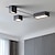 رخيصةأون إضاءات الأسقف-أضواء السقف LED 3-ضوء ضوء دافئ اللون 3 لون خط مربع تصميم أضواء السقف المعدنية الحديثة غرفة الطعام غرفة نوم أضواء السقف 110-240 فولت