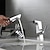 abordables Robinetteries de lavabo-Robinet lavabo - Rotatif / Rétractable / Classique Plaqué Set de centre Mitigeur un trouBath Taps