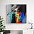 cheap Abstract Paintings-Hand Painted Abstract Colorful Modern Wall Art Canvas Painting Decorative Painting For Living Room Home Decoration Stretched Frame Ready to Hang