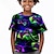 abordables t-shirts 3d pour garçon-Garçon 3D Jeux Tee-shirts Chemise Manche Courte 3D effet Eté Actif Sportif Mode Polyester Enfants 3-12 ans Col Ras du Cou Extérieur Casual du quotidien Standard