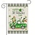 cheap St. Patrick&#039;s Day Party Decorations-1pcs St. Patrick&#039;s Plaid Garden Flag Outdoor Decorative Flag Linen Double Sided Printed Flag