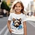 voordelige Tops-Voor meisjes 3D Hond T-shirt Overhemden Korte mouw 3D-afdrukken Zomer Actief Modieus leuke Style Polyester Kinderen 3-12 jaar Strakke ronde hals Buiten Casual Dagelijks Normale pasvorm