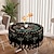 cheap Tablecloth-1pc Round Tablecloth 63 Inch, Boho Table Cloth With Sun Moon Star Tree Pattern, Stain Resistant, Absorbent And Wrinkle Free, Circle Table Cover For Home Kitchen Dining Party Patio Indoor