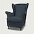 voordelige IKEA Covers-Strandmon tweed fauteuilhoes regular fit met armleuningen machinewasbaar, droogbaar ikea-serie