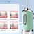 ieftine Protecţie individuală-Irigator electric portabil reîncărcabil pentru dinți cu 4 capete verzi - spălator eficient de cusături dentare orale pentru bărbați și femei, perfect pentru folosirea aței dentare și curățarea apei