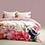 preiswerte exklusives Design-l.t.home Bettbezug-Set aus 100 % Baumwollsatin, wendbar, erstklassiges Elite-Bettwäsche-Set mit Blumenmuster und Fadenzahl 300