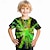 halpa poikien 3d t-paidat-Poikien 3D Salama T-paita Paita Lyhythihainen 3D-tulostus Kesä Aktiivinen Urheilu Muoti Polyesteri Lapset 3-12 vuotta Tiukka pyöreä kaula-aukko ulko- Kausaliteetti Päivittäin Normaali