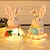 abordables Décorations de Pâques-Gnomes de pâques, décorations de pâques faites à la main avec éclairage led, jouets de poupée en peluche pour la décoration de la maison