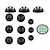 Недорогие Аксессуары для телефона-набор зарядного кабеля и органайзера для кабеля, зарядный кабель для Apple Watch 4 в 2 для Apple Watch/iPhone/Airpods Watch, магнитный зарядный кабель с iwatch series se/8/7/6/5/4/3/2