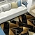 billige stue- og soveromstepper-geometrisk sort gyllent område teppe kjøkkenmatte sklisikker oljetett gulvmatte stue teppe innendørs utendørs matte soverom dekor badsmatte inngangsteppe dørmatte