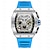 זול שעונים מכאניים-onola גברים שעון מכני ספורט חוצות אופנה מזדמנים אוטומטי לוח שנה זוהר מואר עמיד למים סיליקון ג&#039;ל לוח שנה