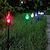 baratos Luzes e lanternas de caminho-luzes de caminho de natal c9 12 lâmpadas led luzes de estaca multicoloridas luzes de passarela ao ar livre fio verde conectável para férias comercial natal quintal jardim gramado