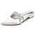 ieftine Pantofi de Mireasă-Pentru femei pantofi de nunta Cadouri de Valentin Petrecere Apartamente de nuntă Pantofi de mireasa Pantofi de domnișoară de onoare Piatră Semiprețioasă Toc Drept Vârf ascuțit Elegant Modă Luxos Satin