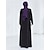 billige Arabisk muslim-Dame Kjoler Abaya Dubai islamsk Arabisk Arabisk Muslim Ramadan Helfarge Voksne Kjole