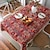 お買い得  テーブルクロス-アメリカのテーブルクロス レッドフェスティバル ジャカードテーブルクロス クリスマス 厚いテーブルクロス