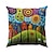 cheap Floral &amp; Plants Style-Colorful Landscape Double Side Cushion Cover 1PC Decorative Square Throw Pillow Cover Pillowcase for Bedroom Livingroom Indoor Cushion for Sofa Couch Bed Chair