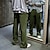 cheap Sweatpants-Men&#039;s Sweatpants Trousers Straight Leg Sweatpants Pocket Drawstring Elastic Waist Plain Comfort Sports Outdoor Daily Fashion Casual ArmyGreen Black Micro-elastic