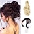 ieftine Meșe-gheare coc dezordonat piese de păr set clemă ondulat păr cret chignon clemă în posturi ciufulite coc de păr coc de păr sintetic coadă de cal pentru femei fete