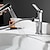 abordables Robinetteries de lavabo-Robinet lavabo - Rétractable Plaqué Set de centre Mitigeur un trouBath Taps