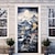 Χαμηλού Κόστους Πόρτα καλύμματα-ζωγραφική γερανογέφυρα καλύμματα πόρτας ταπετσαρία πόρτας διακόσμηση κουρτίνα πόρτας σκηνικό πανό πόρτας για εξώπορτα εξώπορτα αγροικίας προμήθειες γιορτινής διακόσμησης
