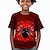 preiswerte 3D-T-Shirts für Jungen-Jungen 3D SPIDER T-Shirt Hemd Kurzarm 3D-Druck Sommer Aktiv Sport Modisch Polyester kinderkleidung 3-12 Jahre Rundhalsausschnitt Outdoor Casual Täglich Regular Fit