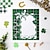 levne Den svatého Patrika party dekorace-24listů zelený kostkovaný papír sv. Patrick&#039;s day scrapbookový papír, dekorativní řemeslný papír na výrobu karet dekorativní pozadí umělecké album