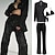 cheap Women&#039;s-Set with Shiny Metallic Blazer Bra Straight Leg Pants 3 PCS Disco 1980s Party Outfits Suits &amp; Blazers Underwear Suit Trousers Women&#039;s Carnival Party Club Wear