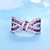 levne Prsteny-valentýnský nádherný prsten postříbřený roztomilý uzel design dlážděný zářící zirkon perfektní dárek k narozeninám pro ženské každodenní oblečení