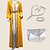 billige Arabisk muslim-sett med kvinners arabiske muslimske abaya kaftan kjole abaya voksne kjole lett luksus premium bag halskjede øredobber armbånd dusk 4 deler smykkesett 2 stk kvinner ramadan arabisk muslimsk islamsk
