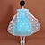 cheap Movie &amp; TV Theme Costumes-Frozen Princess Fairytale Elsa Dress Outfits Flower Girl Dress Girls&#039; Movie Cosplay Cute Blue (Sleeveless) Blue (Long Sleeves) Wedding Wedding Guest Dress Gloves Necklace
