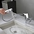 Недорогие Смесители для раковины в ванной-Ванная раковина кран - Вращающийся / Вытаскивать / Классический Электропокрытие По центру Одной ручкой одно отверстиеBath Taps