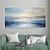 economico Quadri paesaggistici-dipinto a mano astratto oceano pittura a olio arte della parete spiaggia paesaggio marino tela strutturata pittura arte della parete dipinto a mano cielo blu nuvole pittura decorazione della casa su