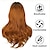ieftine Peruci Sintetice Trendy-perucă brună cu breton peruci de păr natural pentru femei perucă lungă stratificată pentru fete rădăcini întunecate perucă roșu cupru rezistentă la căldură portocaliu ghimbir perucă sintetică