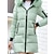 voordelige Donsjassen en parka&#039;s voor dames-Dames Winterjas Jas Valentijnsdag Straat Alledaagse kleding Herfst Winter Normaal jas Normale pasvorm Houd Warm Ademend Stijlvol Casual Street Style Jacks Lange mouw Effen Met zakken Bontkraag Zwart