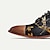رخيصةأون أحذية أوكسفورد للرجال-أحذية رجالية باللون الأسود الذهبي اليعسوب التطريز بروغ جلد إيطالي محبب بالكامل جلد البقر مقاوم للانزلاق برباط
